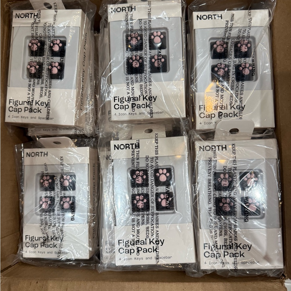 North Pink Paw Key Cap Pack